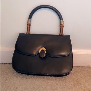 Vintage Gucci, bamboo handle clutch